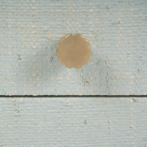Kagu End Table In Pale Blue Washed Raffia-Blue Hand Home