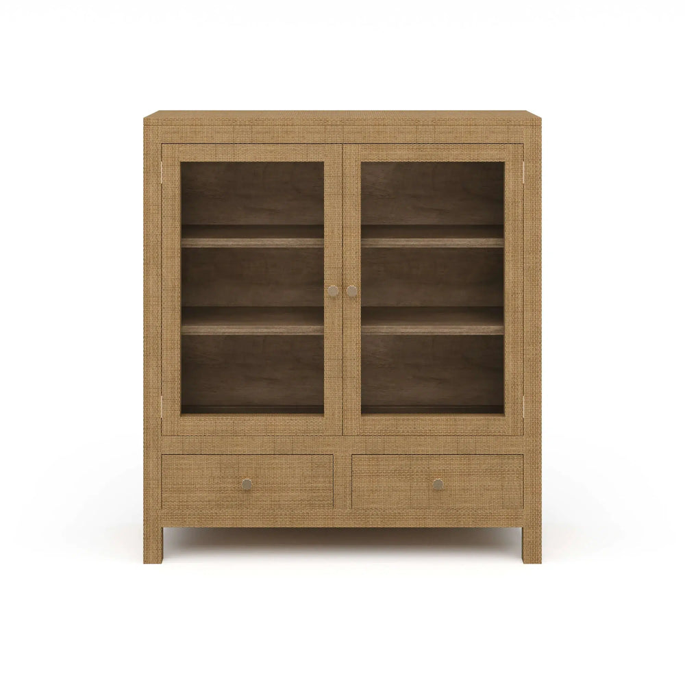 Kagu 2 Doors Sideboard w/ Rattan-Blue Hand Home