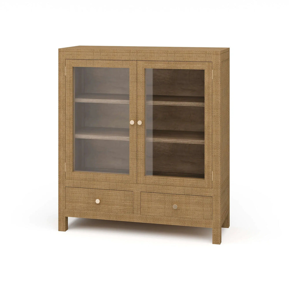 Kagu 2 Doors Sideboard w/ Rattan-Blue Hand Home