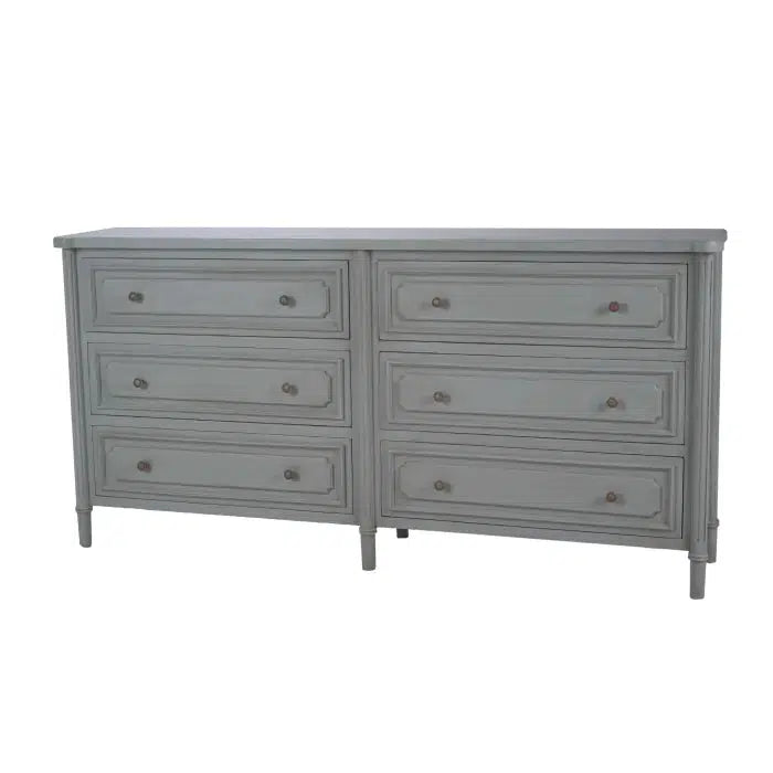 Nantes 6 Drawer Dresser-Blue Hand Home