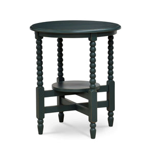 Cholet Round Side Table-Blue Hand Home