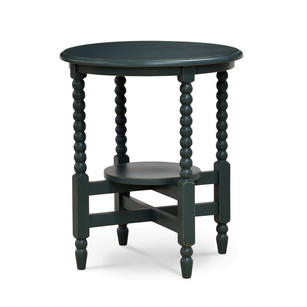 Cholet Round Side Table-Blue Hand Home
