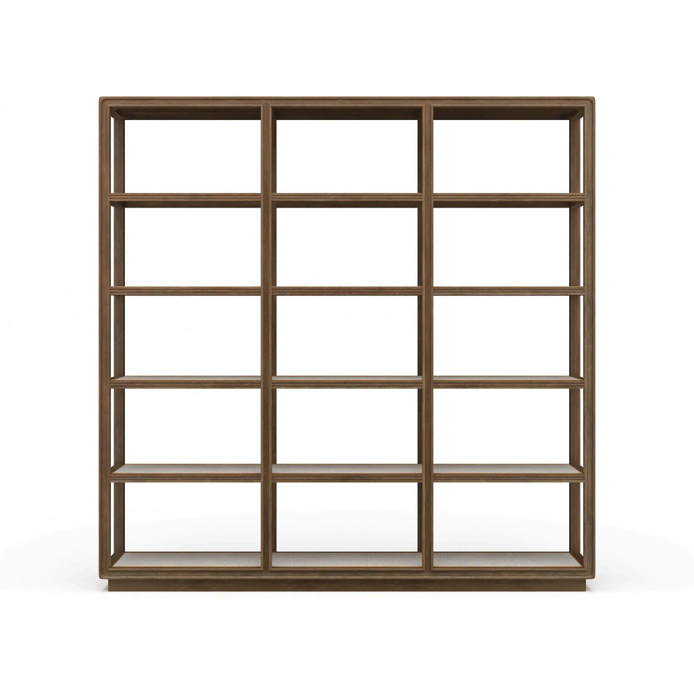 Cohan Bookshelf w/ Rattan-Blue Hand Home