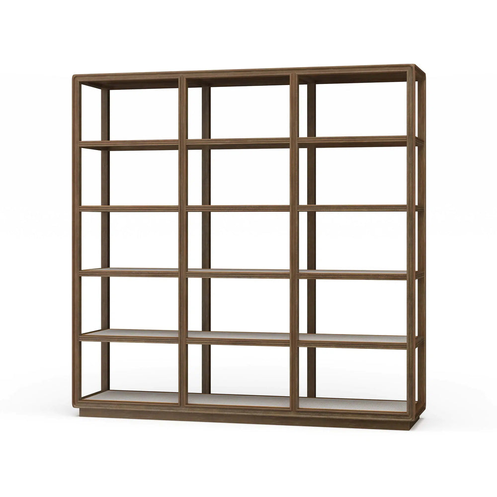 Cohan Bookshelf w/ Rattan-Blue Hand Home
