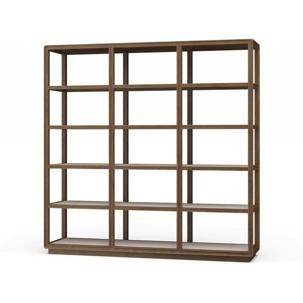 Cohan Bookshelf w/ Rattan-Blue Hand Home