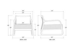 Manado Lounge Chair-Blue Hand Home