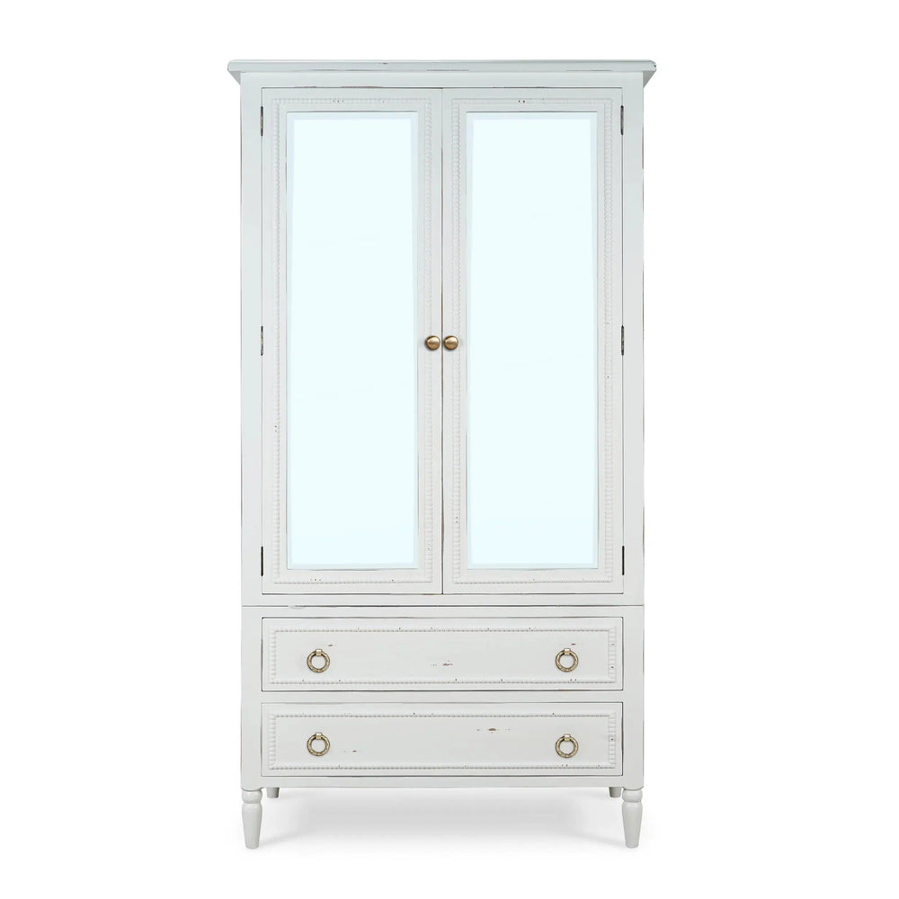 Cholet Wardrobe w/ 2 Drawer-Blue Hand Home