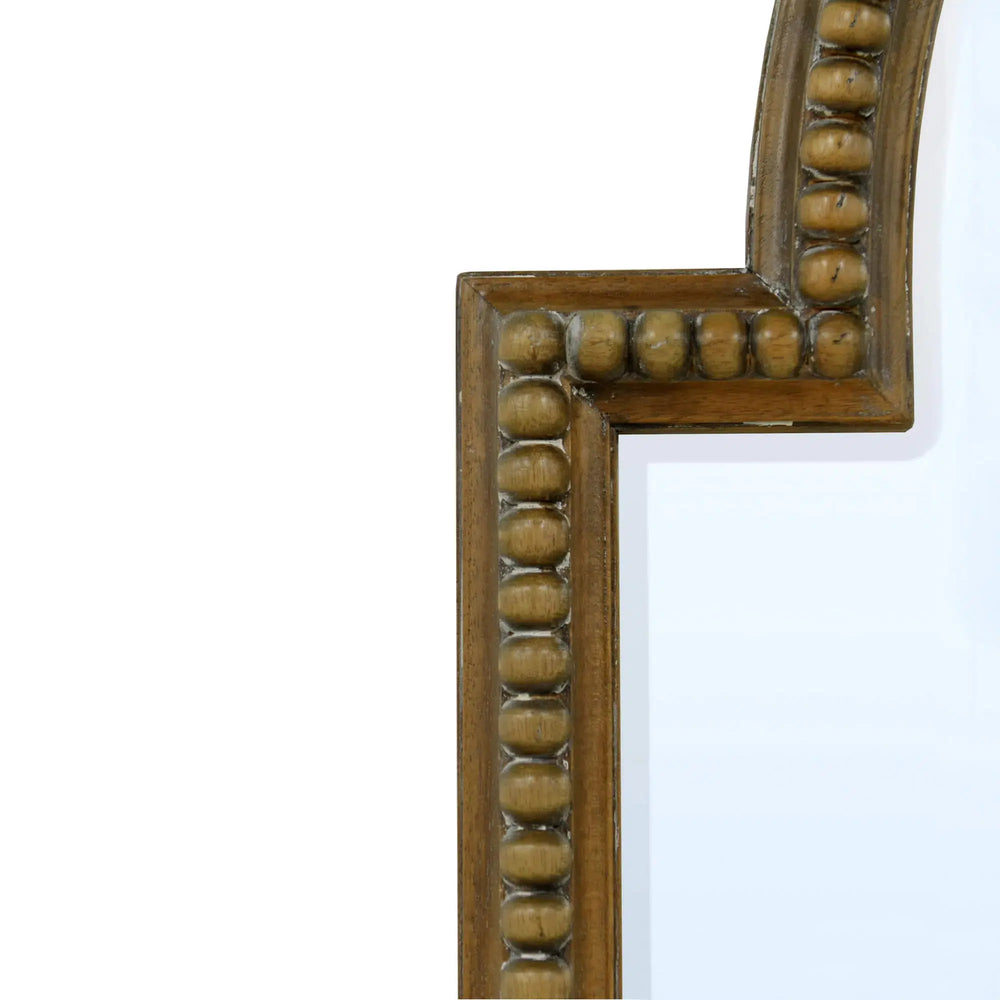 Cholet Curved Mirror In Straw Wash-Blue Hand Home