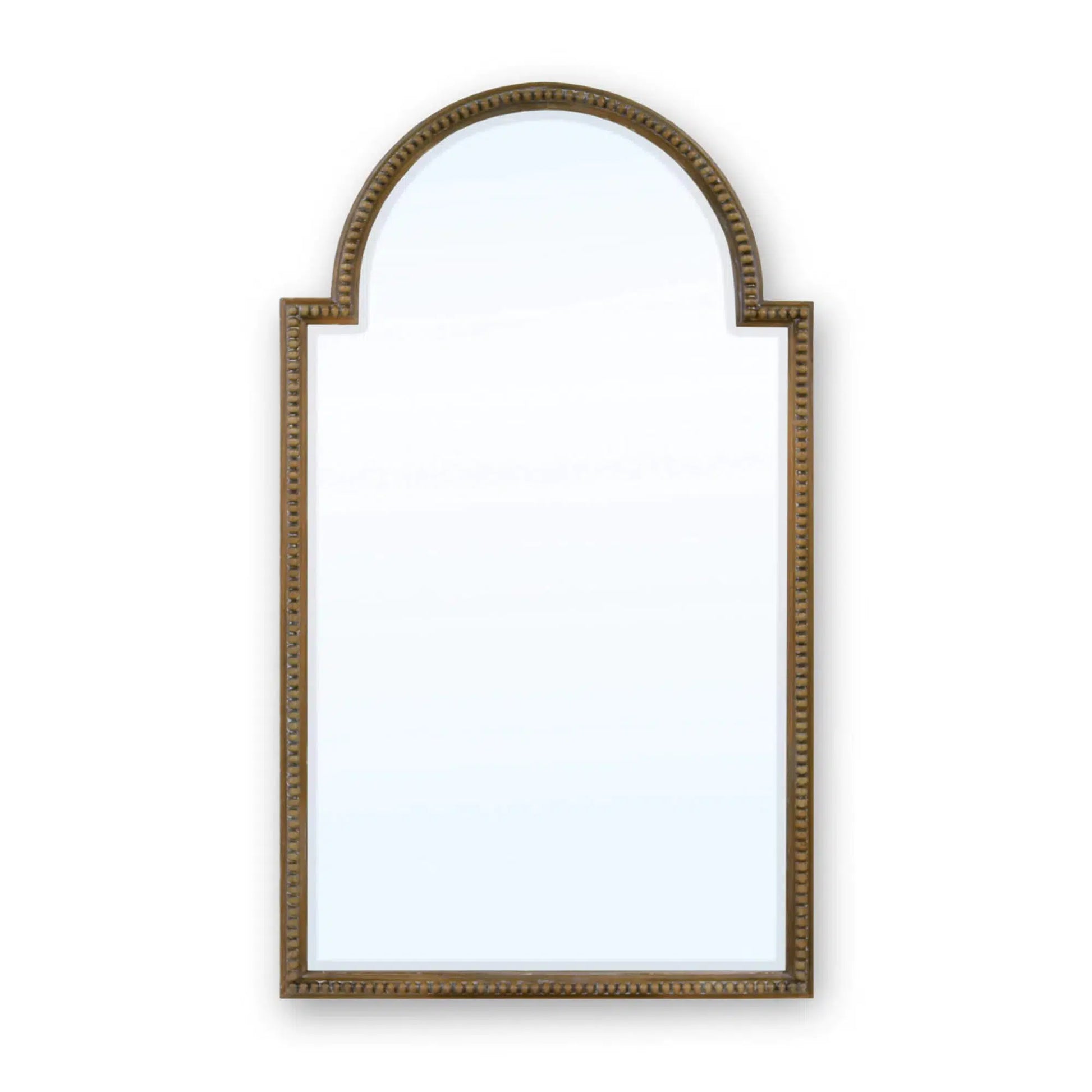 Cholet Curved Mirror In Straw Wash-Blue Hand Home