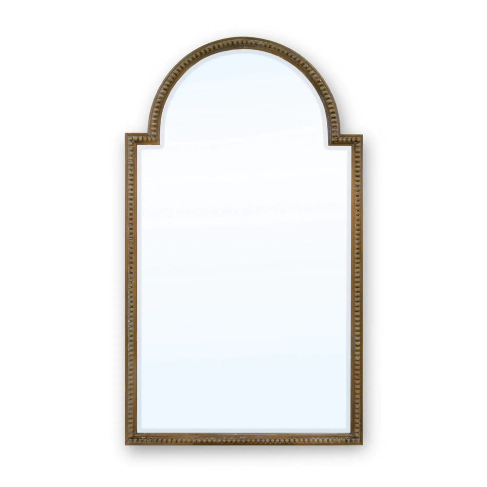 Cholet Curved Mirror In Straw Wash-Blue Hand Home