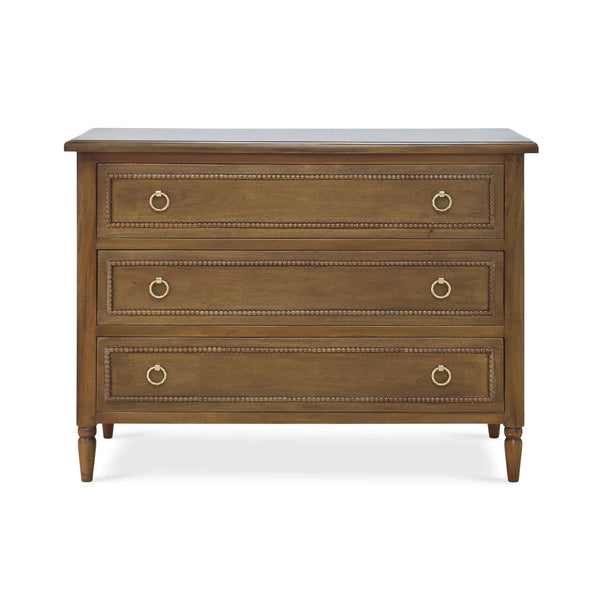 Cholet 3 Drawer Dresser In Straw Wash-Blue Hand Home
