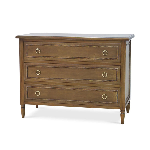 Cholet 3 Drawer Dresser In Straw Wash-Blue Hand Home