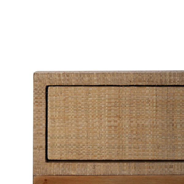 Renoir Console w/ Raffia-Blue Hand Home