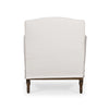 St. James Slipcovered Chair In Arctic White Performance Fabric-Blue Hand Home