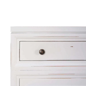 Paris Sideboard w/ 2 Drawers In White Harvest & Straw Wash-Blue Hand Home