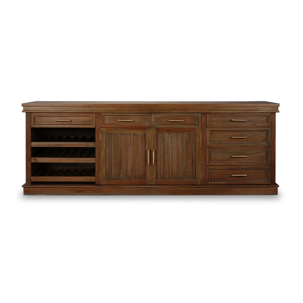 Kraton Buffet w/ Wine Rack-Blue Hand Home