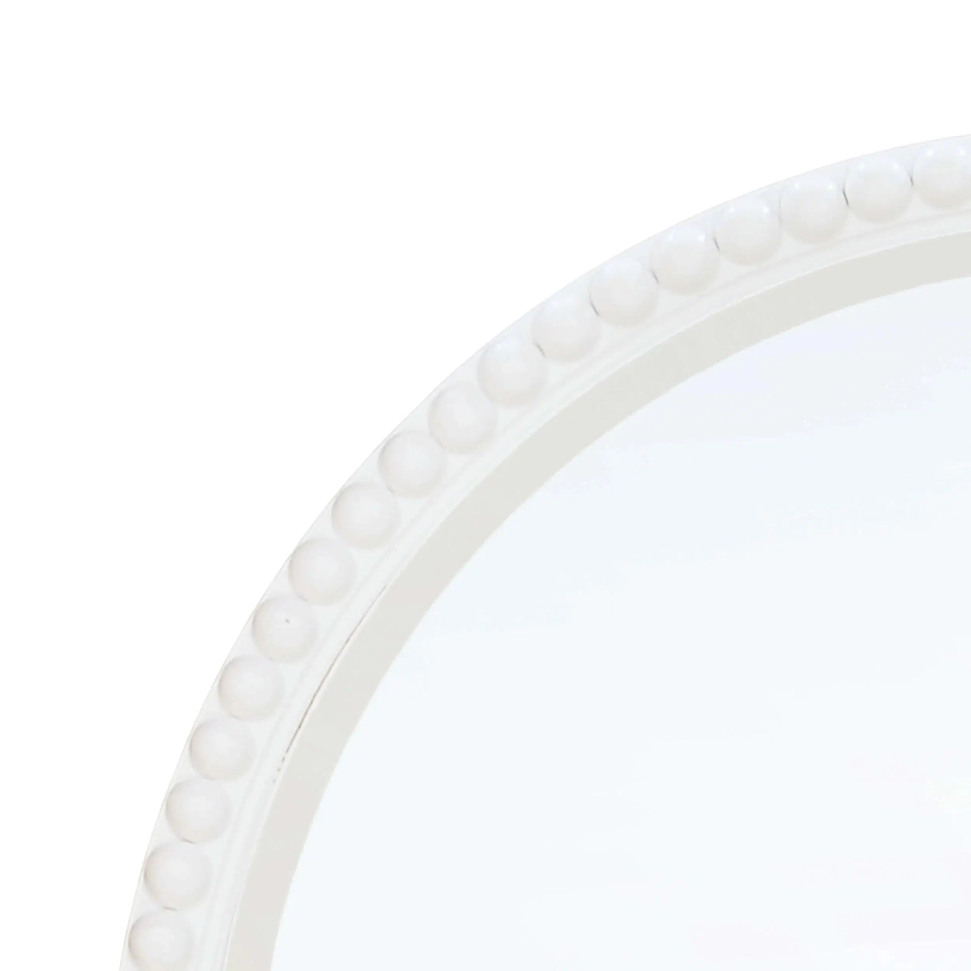 Cholet Round Mirror Large In Architectural White-Blue Hand Home