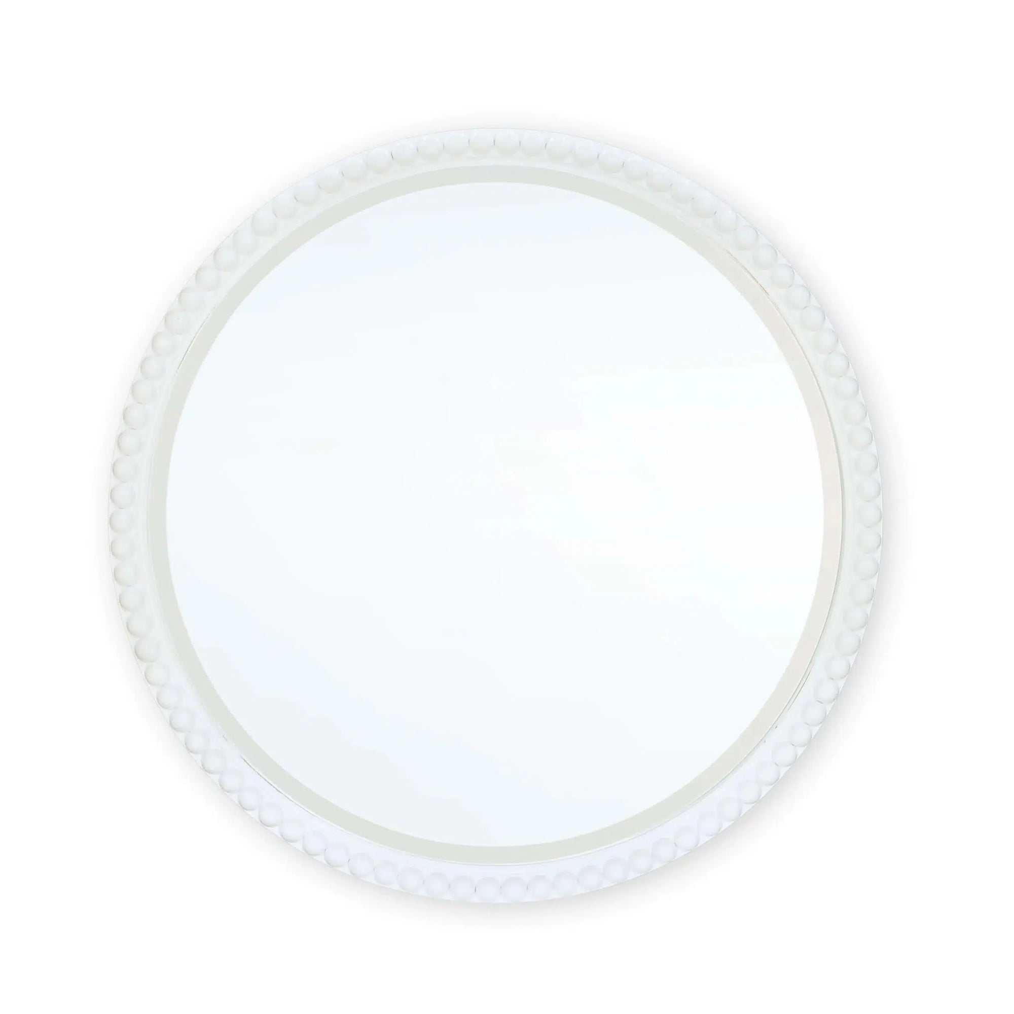 Cholet Round Mirror Large In Architectural White-Blue Hand Home