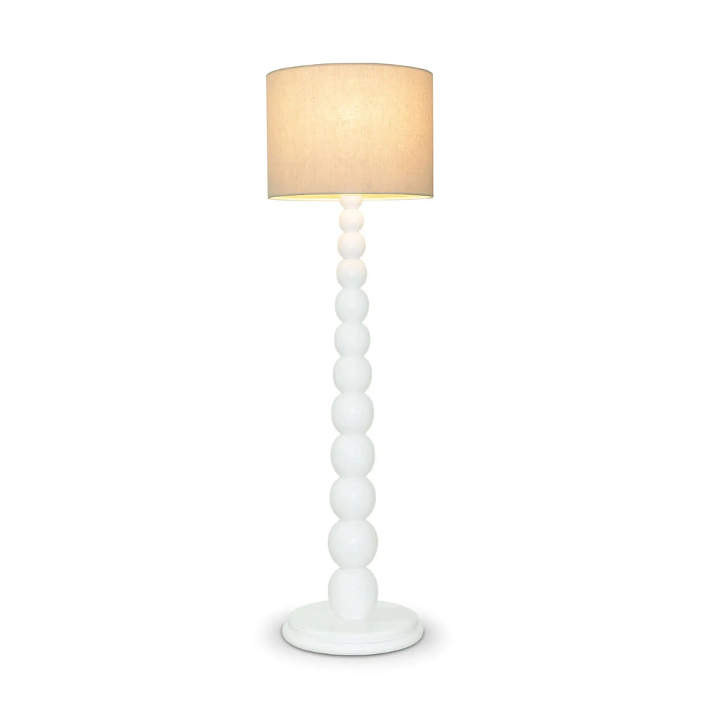 Cholet Floor Lamp In Architectural White-Blue Hand Home