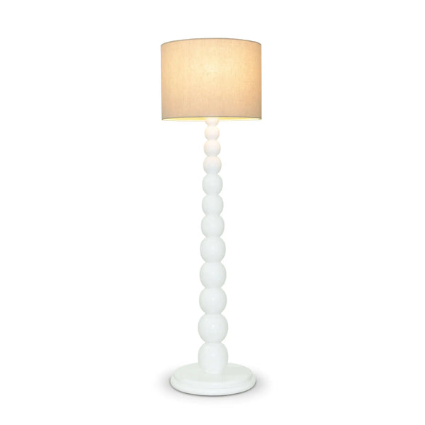 Cholet Floor Lamp In Architectural White-Blue Hand Home