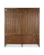 Kagu 4 Door Tall Cabinet w/ Premium Rattan-Blue Hand Home