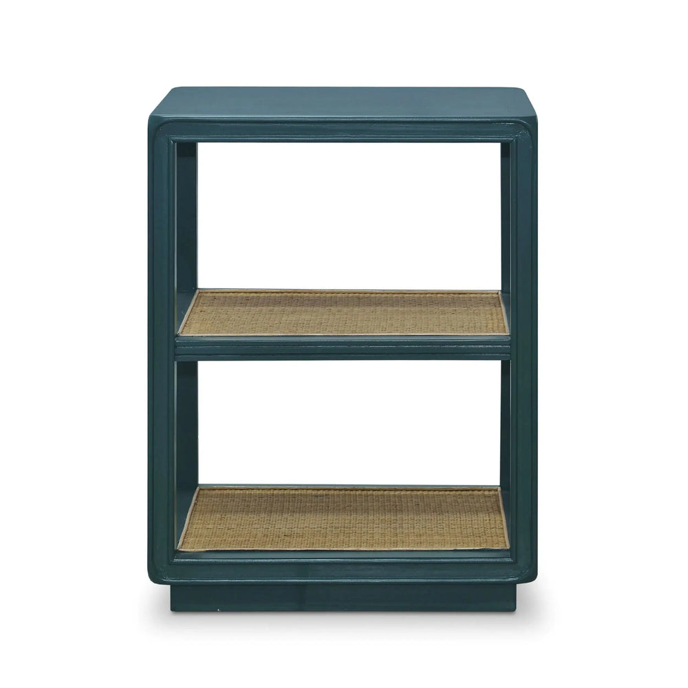 Cohan End Table w/ Rattan-Blue Hand Home