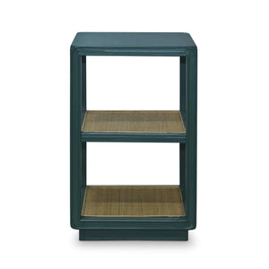 Cohan End Table w/ Rattan-Blue Hand Home