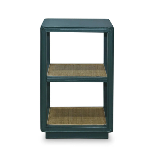 Cohan End Table w/ Rattan-Blue Hand Home