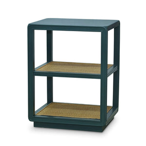 Cohan End Table w/ Rattan-Blue Hand Home