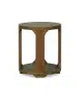 Corte End Table In Straw Wash-Blue Hand Home