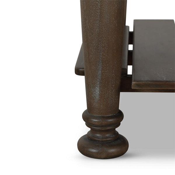 Farmhouse Butcher Block Kitchen Island in Straw Wash-Blue Hand Home