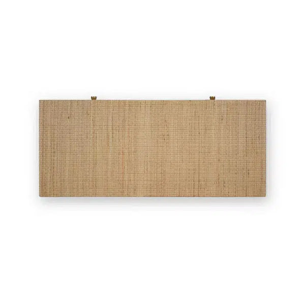 Kagu 3 Drawer Dresser Wrapped in Natural Rattan-Blue Hand Home