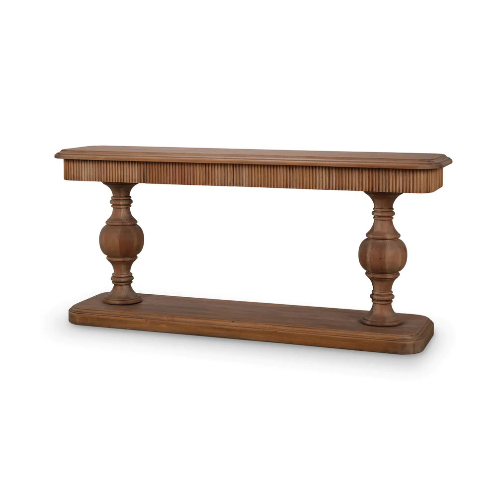 Kraton 2 Drawer Pedestal Console Table-Blue Hand Home