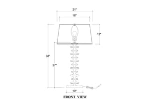 Milano Table Lamp in Fruitwood-Blue Hand Home
