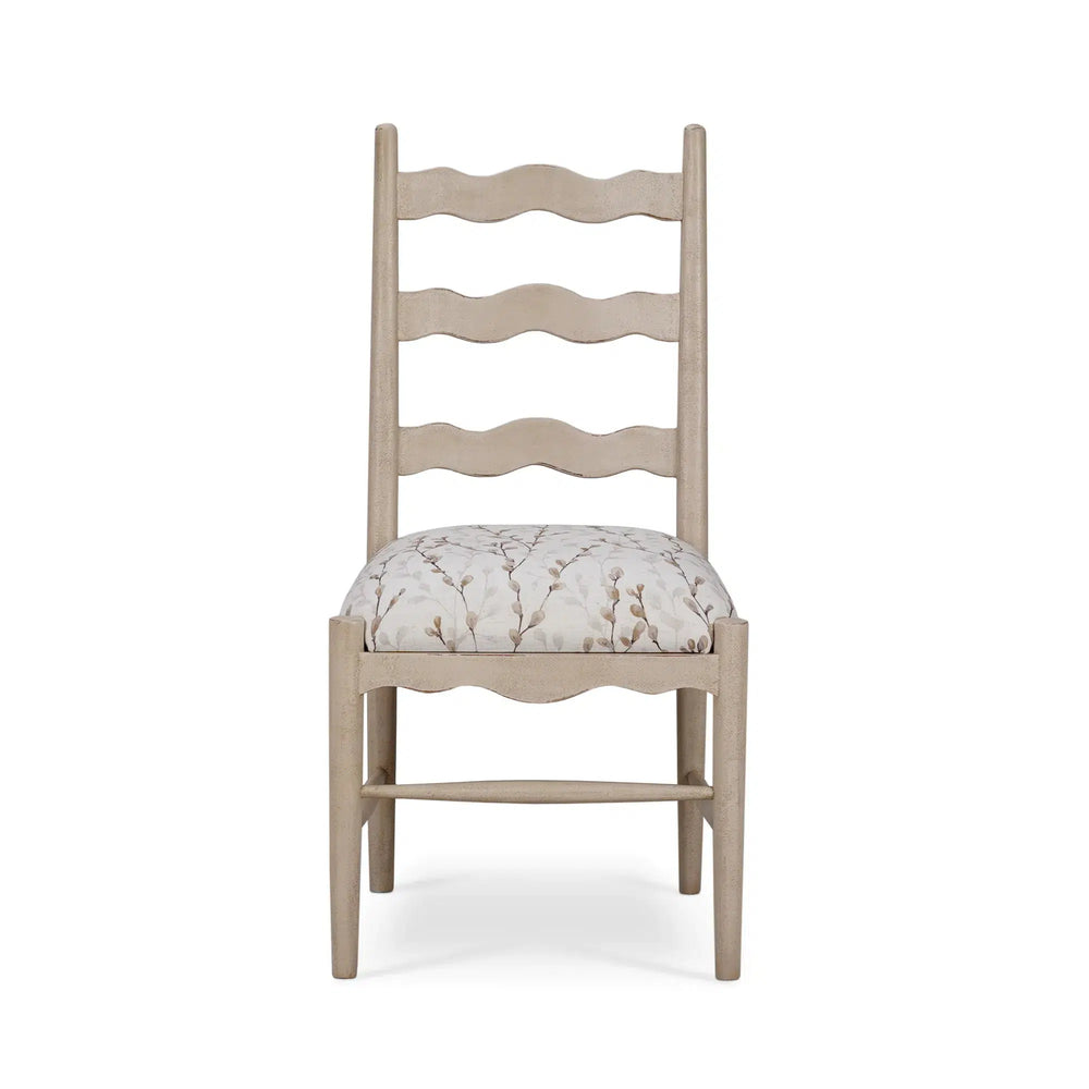 Chloe Dining Chair w/ Upholstered Seat-Blue Hand Home