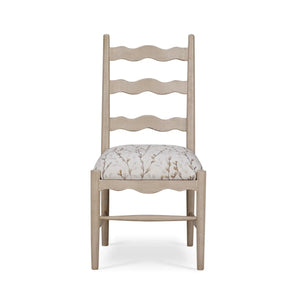 Chloe Dining Chair w/ Upholstered Seat-Blue Hand Home