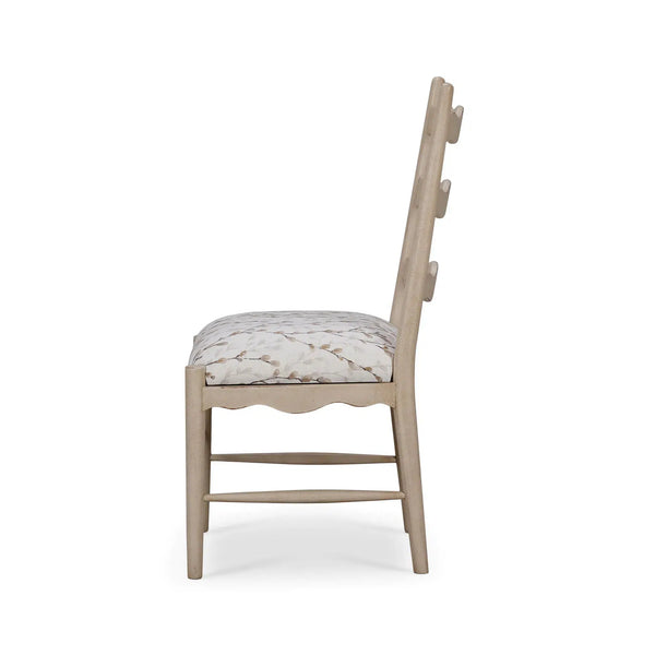 Chloe Dining Chair w/ Upholstered Seat-Blue Hand Home