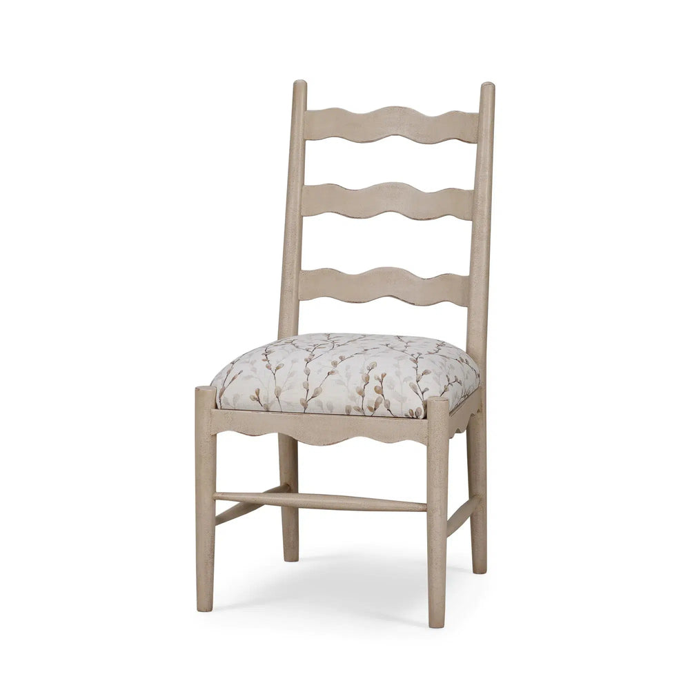 Chloe Dining Chair w/ Upholstered Seat-Blue Hand Home