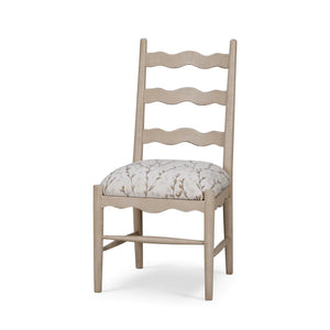 Chloe Dining Chair w/ Upholstered Seat-Blue Hand Home