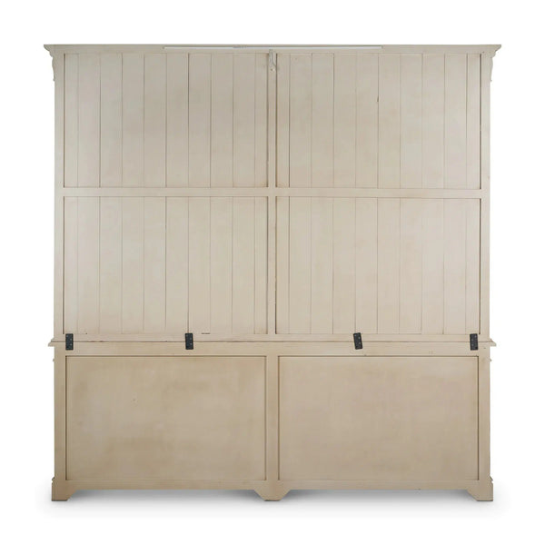 Fiona 2 Piece Display Cabinet w/ Glass Shelves-Blue Hand Home