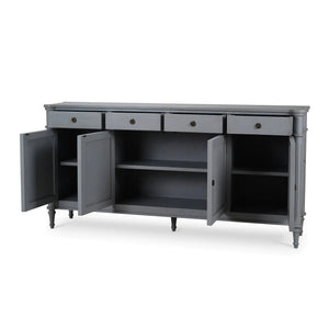 Kelly 4 Door 4 Drawer Buffet-Blue Hand Home