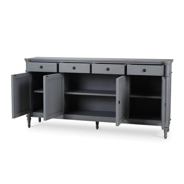 Kelly 4 Door 4 Drawer Buffet-Blue Hand Home