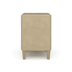 Lexington 1 Drawer Bedside Table w/ Rattan-Blue Hand Home