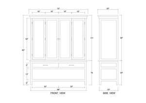 Flores Wardrobe-Blue Hand Home