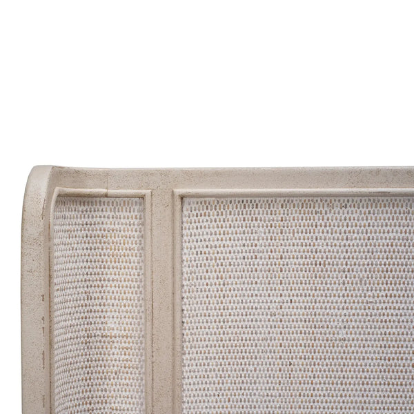 Lexington Bed w/ Rattan King-Blue Hand Home