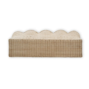 Newport Console Table In Rattan Natural-Blue Hand Home
