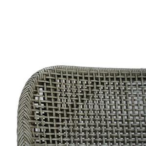 Cristo Rattan Dining Chair w/ Seat Cushion-Blue Hand Home