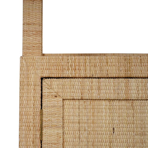 Kagu Open Hutch w/ Rattan-Blue Hand Home