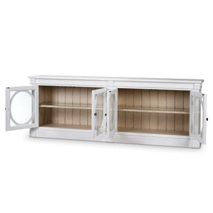 Fiona 4 Door Buffet w/ Glass Shelves-Blue Hand Home
