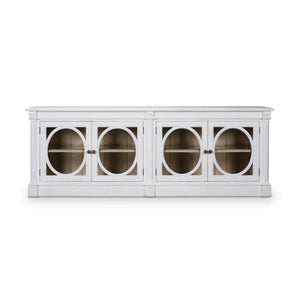 Fiona 4 Door Buffet w/ Glass Shelves-Blue Hand Home